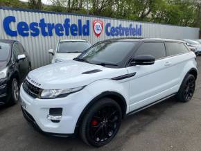 Land Rover Range Rover Evoque 2.0 Si4 Dynamic 3dr Auto [Lux Pack] Coupe Petrol White at Cestrefeld Car Sales Chesterfield