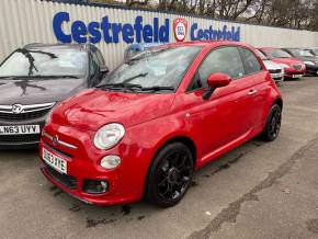 Fiat 500 1.2 S 3dr Hatchback Petrol Red at Cestrefeld Car Sales Chesterfield